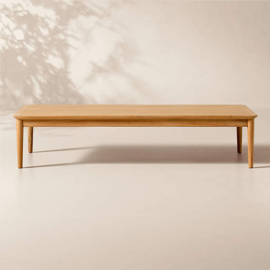 Tide 60" Rectangular Teak Outdoor Coffee Table