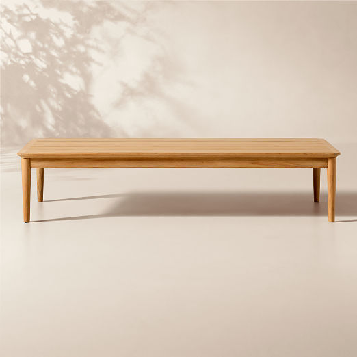 Tide 60" Rectangular Teak Outdoor Coffee Table