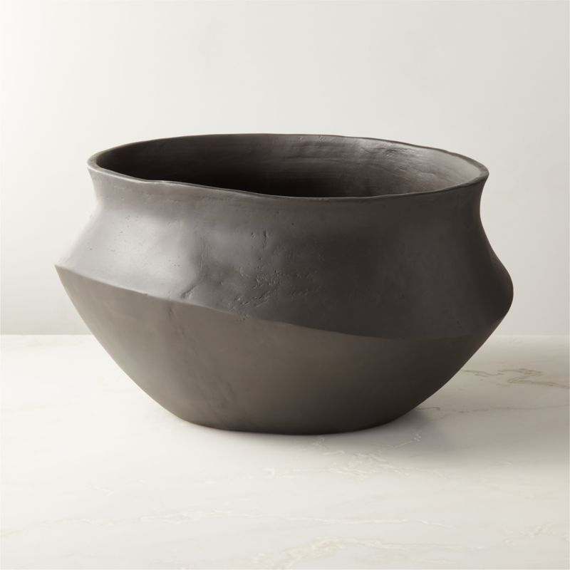 View Tide Black Storage Basket Large by Kara Mann details