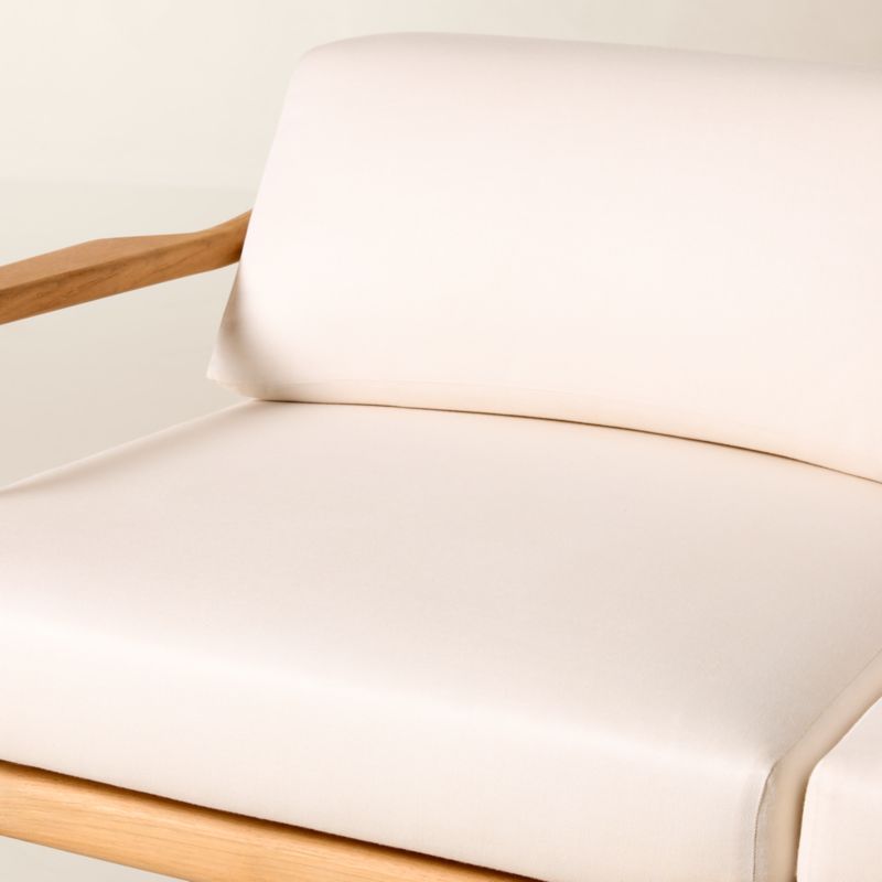 Tide Teak Outdoor Left-Arm Sofa With Ivory Sunbrella® Cushions - image 6 of 9