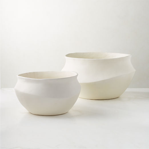 Tide White Storage Basket Large by Kara Mann