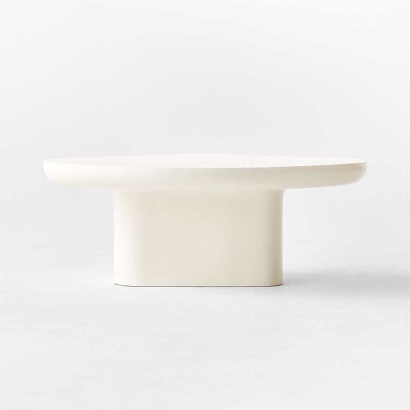 Tieri White Resin Outdoor Side Table Large - image 7 of 14