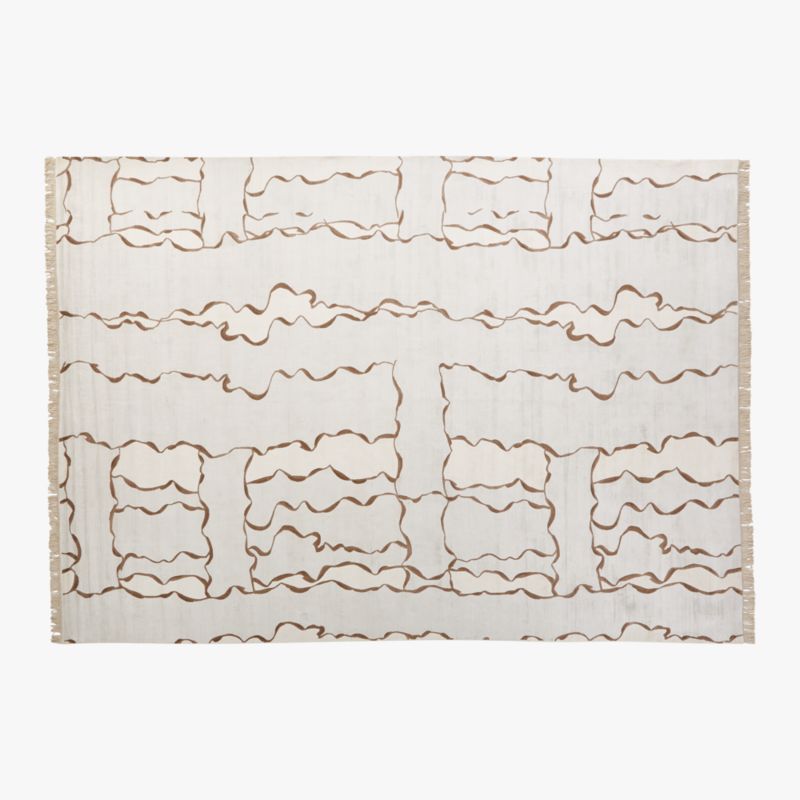 Tilda Handloomed Abstract Ivory Area Rug 12'x15' + Reviews CB2 Canada
