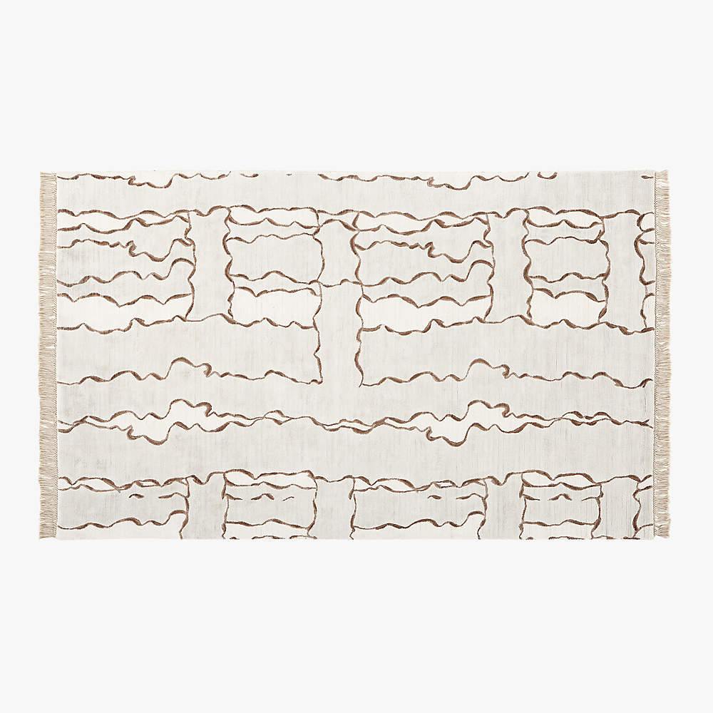 Bicoastal Taupe Handwoven Modern Area Rug 5'x8' + Reviews