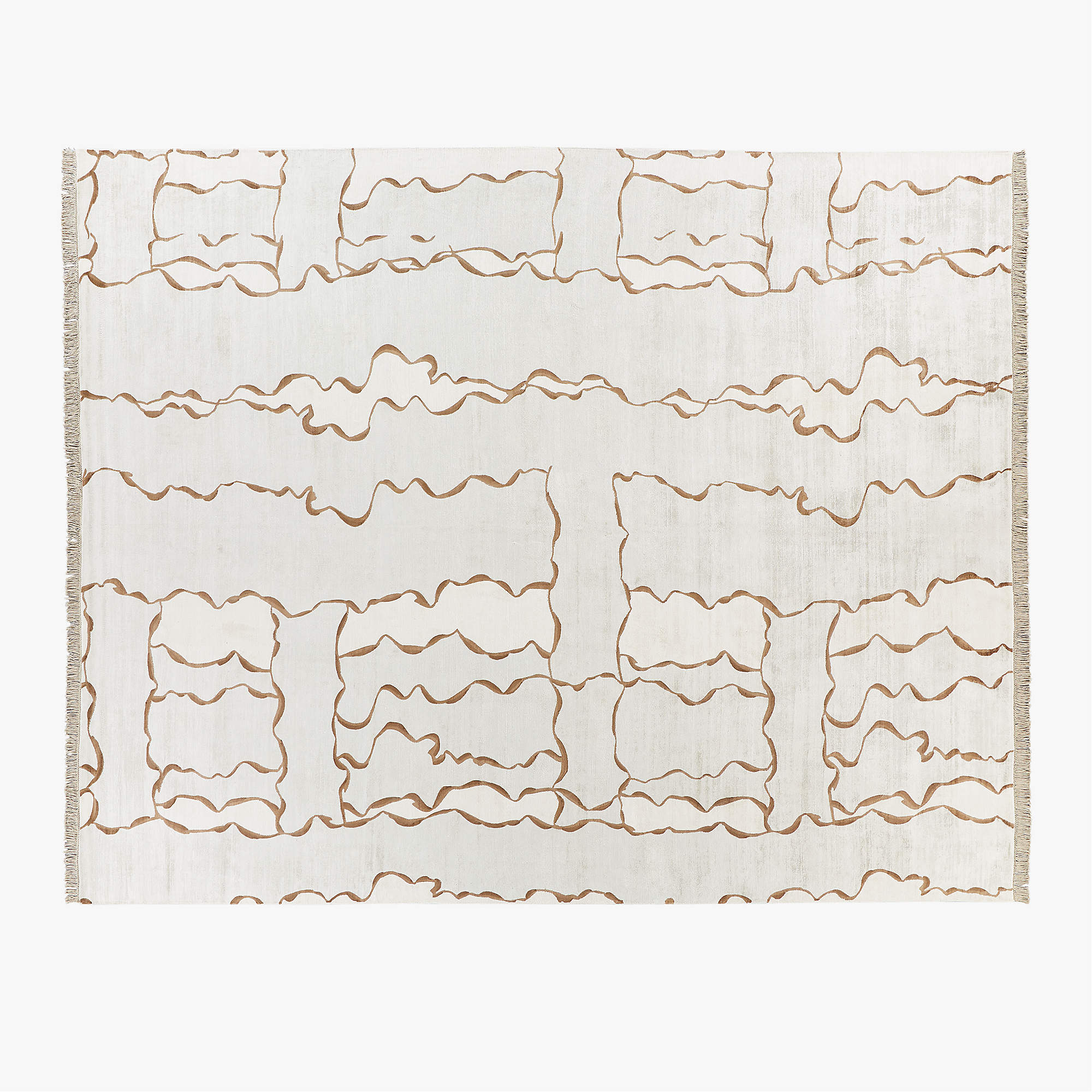 Tilda Handloomed Abstract Ivory Area Rug 12'x15' + Reviews CB2