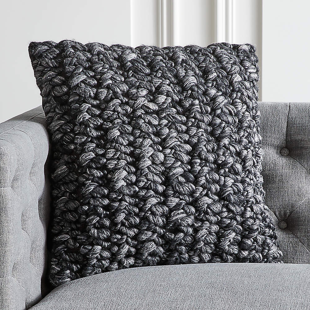 Grey black and white throw online pillows