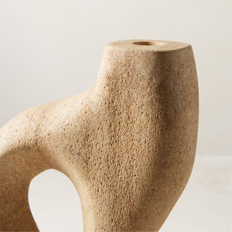 Tima Yellow Stone Taper Candle Holder Small - image 3 of 7