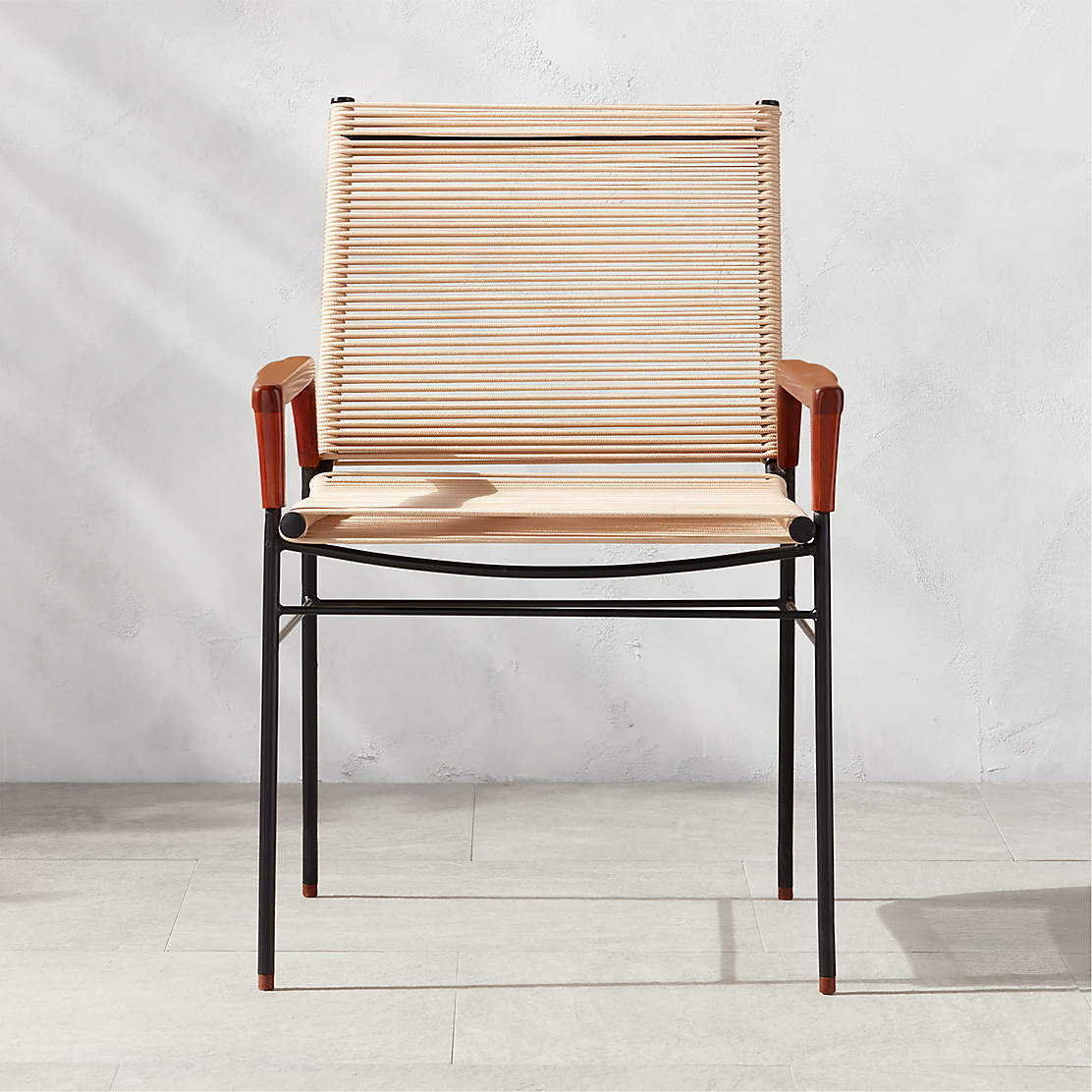 cb2 rope chair