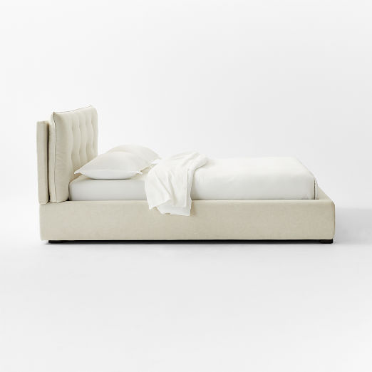 Tipton Ivory Tufted King Bed