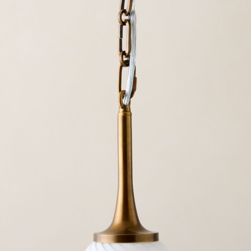 Tiro Aged Brass Pendant Light - image 4 of 8