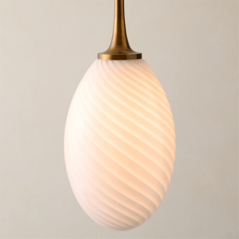 Tiro Aged Brass Pendant Light - image 3 of 8