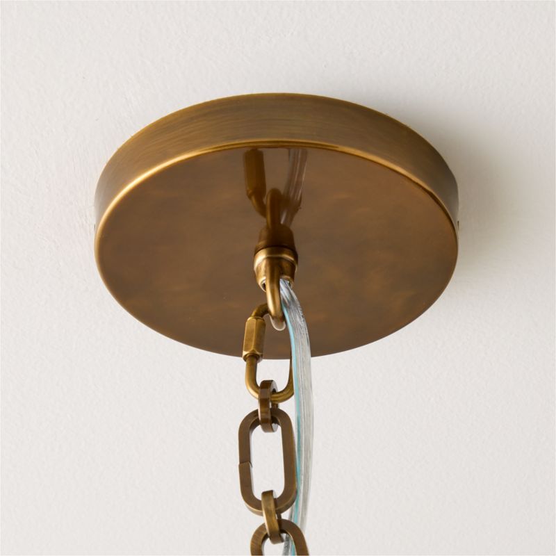 Tiro Aged Brass Pendant Light - image 5 of 8
