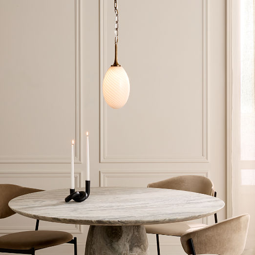 Tiro Aged Brass Pendant Light