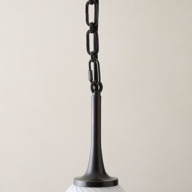 Tiro Blackened Brass Pendant Light - image 4 of 7