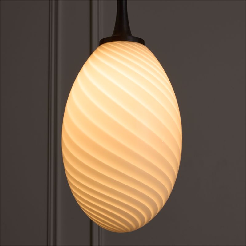 Tiro Blackened Brass Pendant Light - image 2 of 7