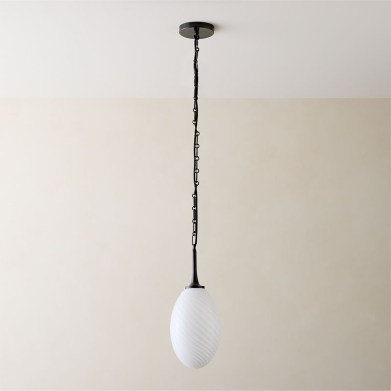 Tiro Blackened Brass Pendant Light - image 6 of 7