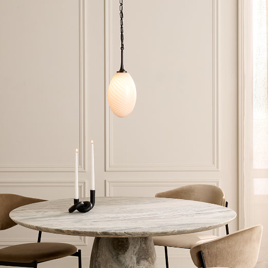 Tiro Blackened Brass Pendant Light