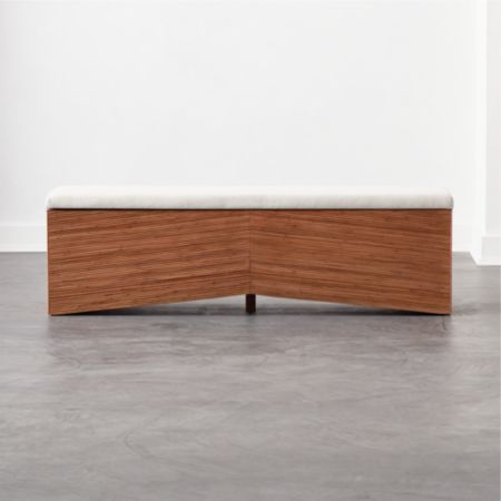Tiro Rattan Storage Bench Cb2 Canada