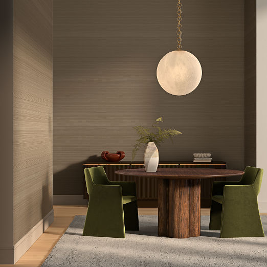 Tailored Abaca Ochre Gold Wallpaper