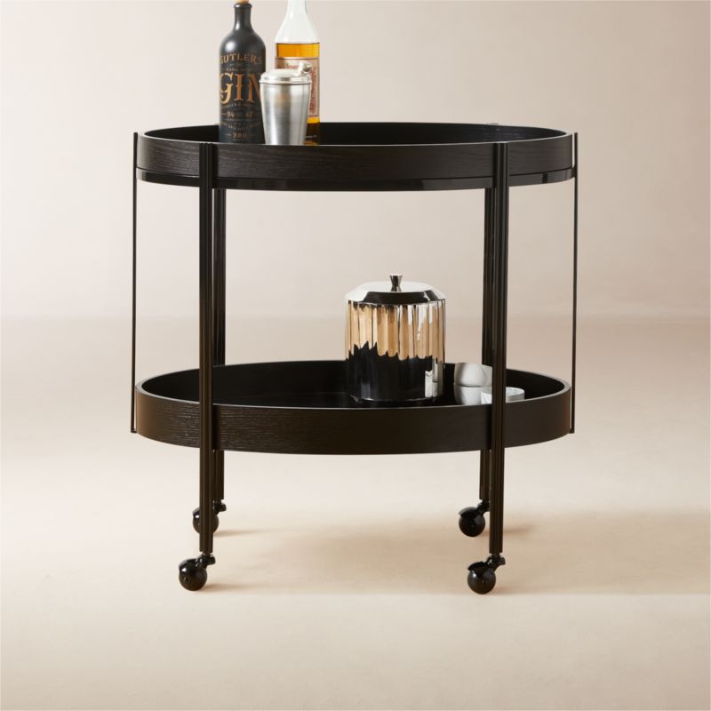 Toast Black Bar Cart - image 7 of 12