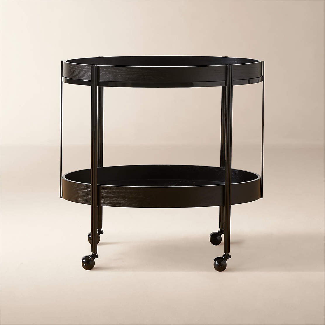 Feliz Rattan Bar Cart + Reviews CB2 Canada