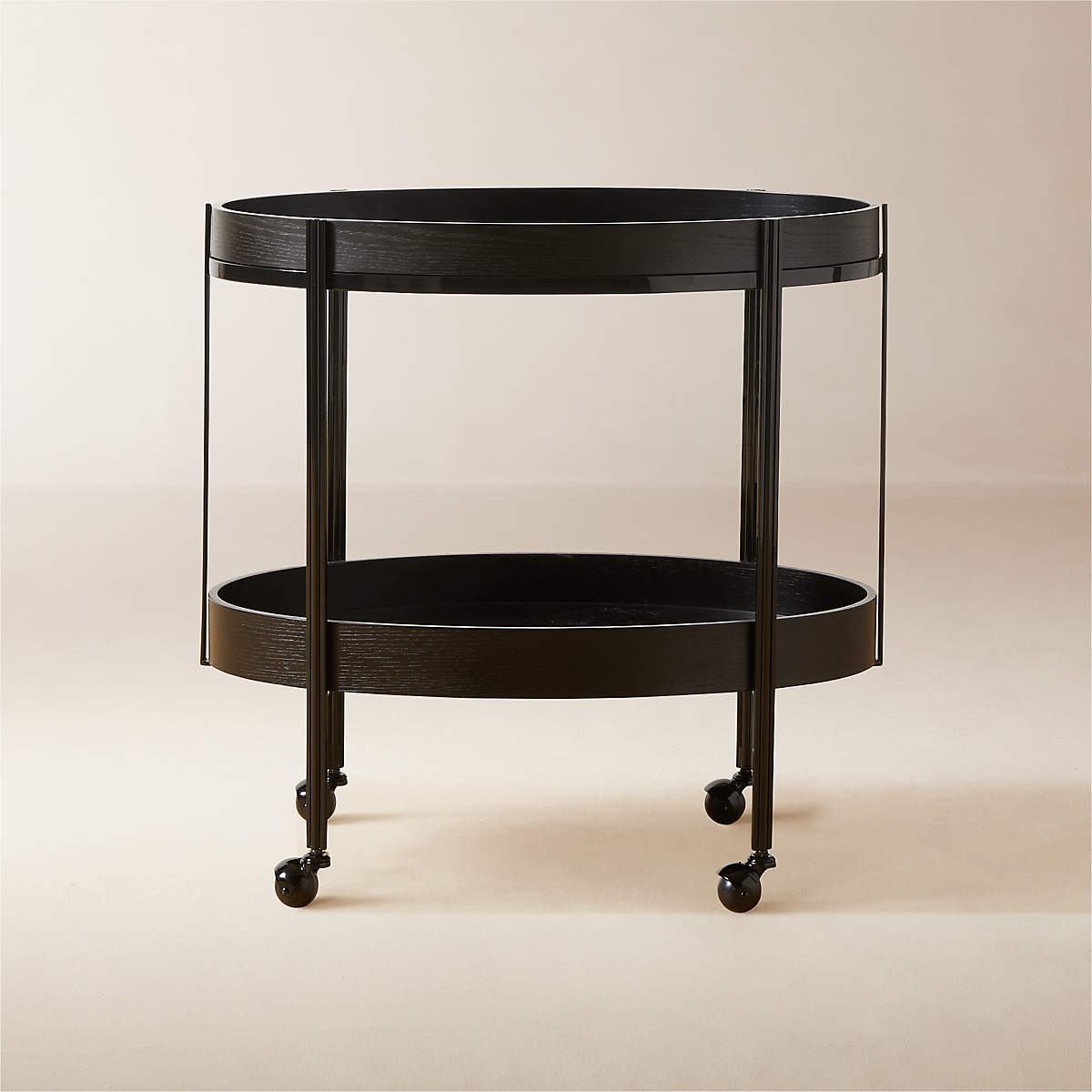 Toast Black Bar Cart | CB2