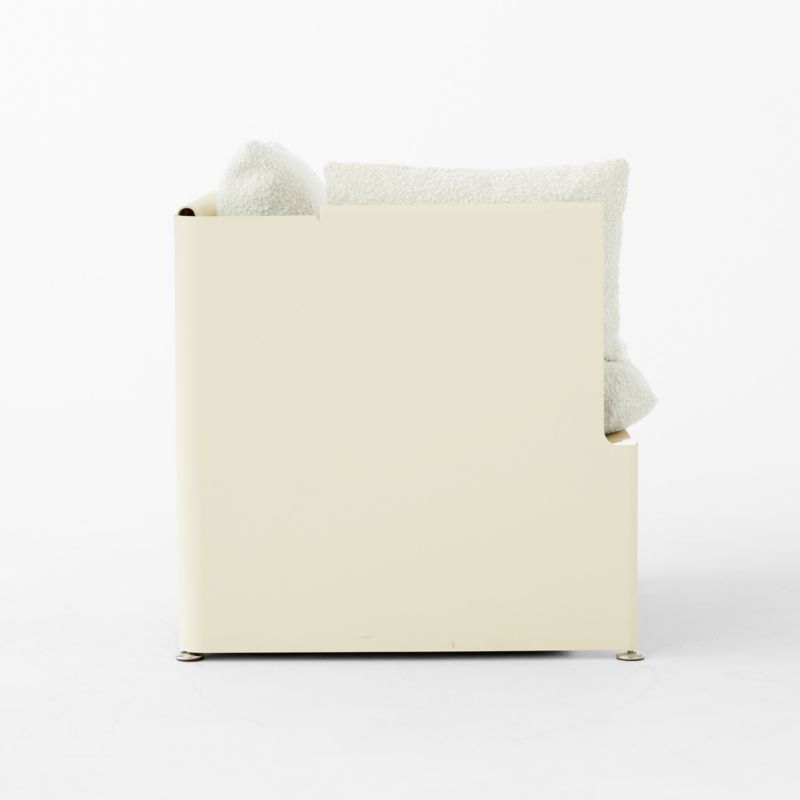 Tol Ivory Boucle Left-Arm Chair - image 5 of 9