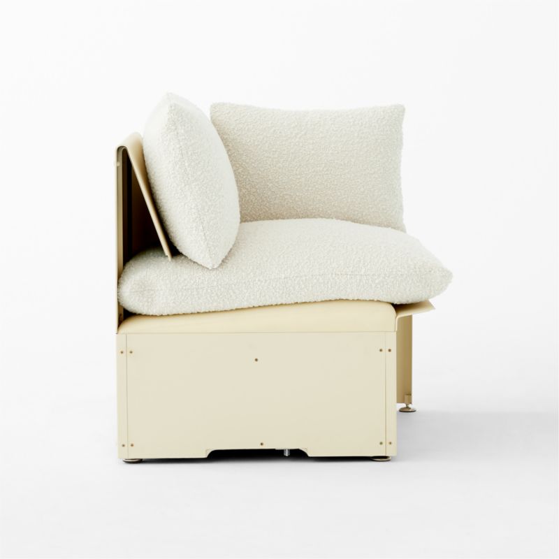 Tol Ivory Boucle Right-Arm Chair - image 6 of 10