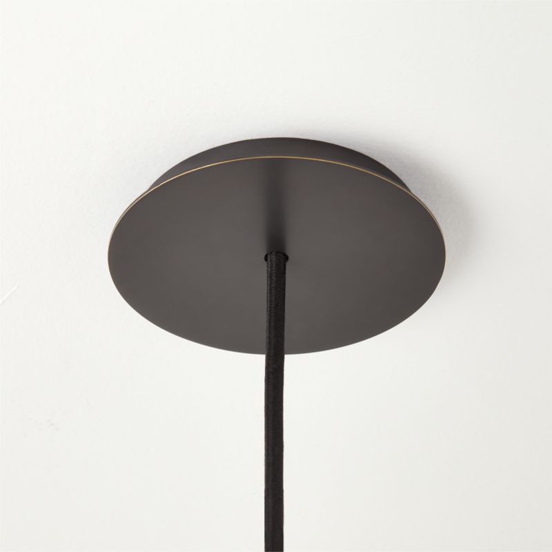 Tolio Blackened Brass Conical Pendant Light - image 4 of 6