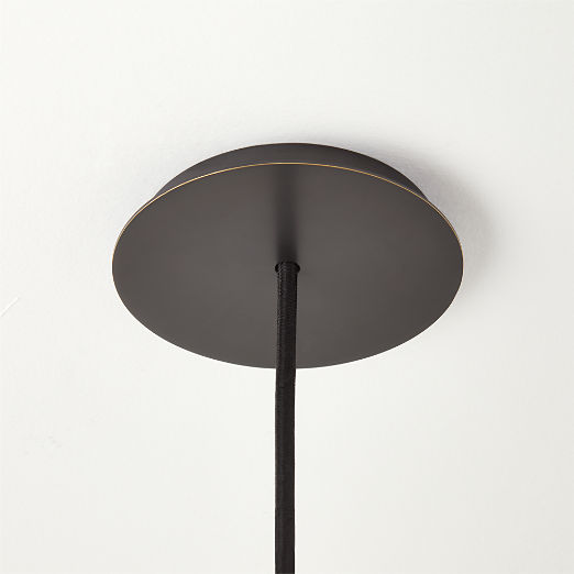 Tolio Blackened Brass Conical Pendant Light