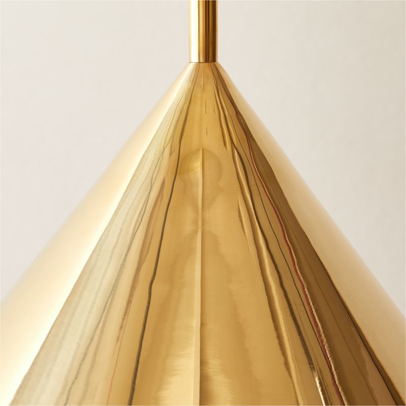 Tolio Brass Conical Pendant Light - image 3 of 6