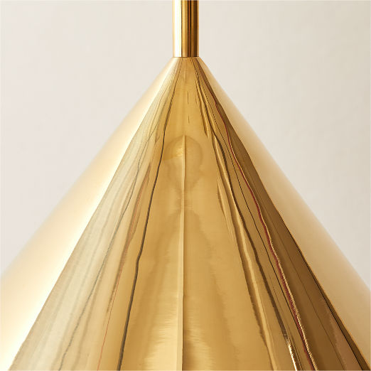 Tolio Brass Conical Pendant Light