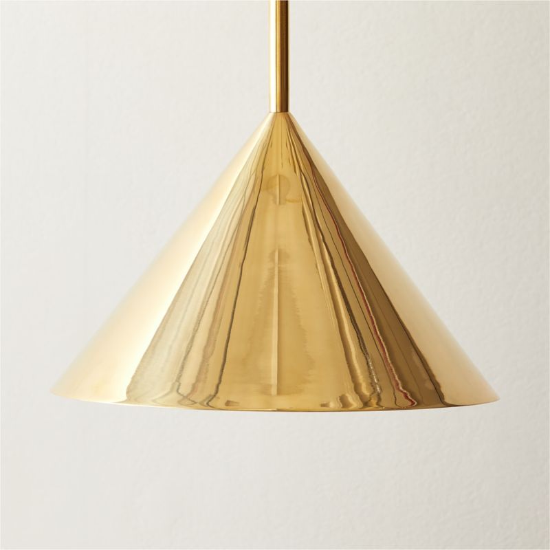 Tolio Brass Conical Pendant Light - image 2 of 6