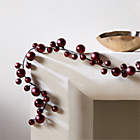 Tonal Red Ball Holiday Garland 72"