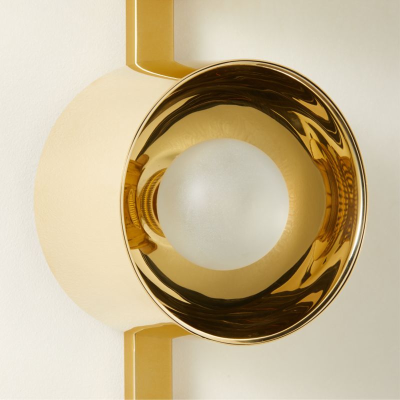 Toni 3-Light Polished Brass Flush Mount Light - image 5 of 7