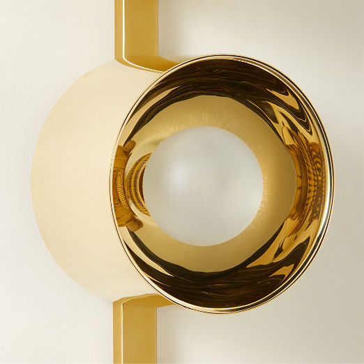 Toni 3-Light Polished Brass Flush Mount Light