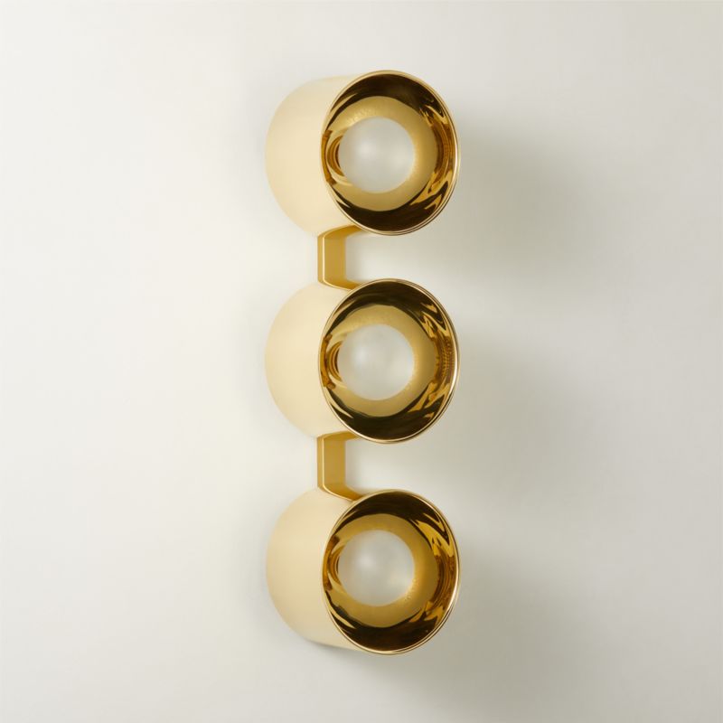 Toni 3-Light Polished Brass Flush Mount Light - image 3 of 7