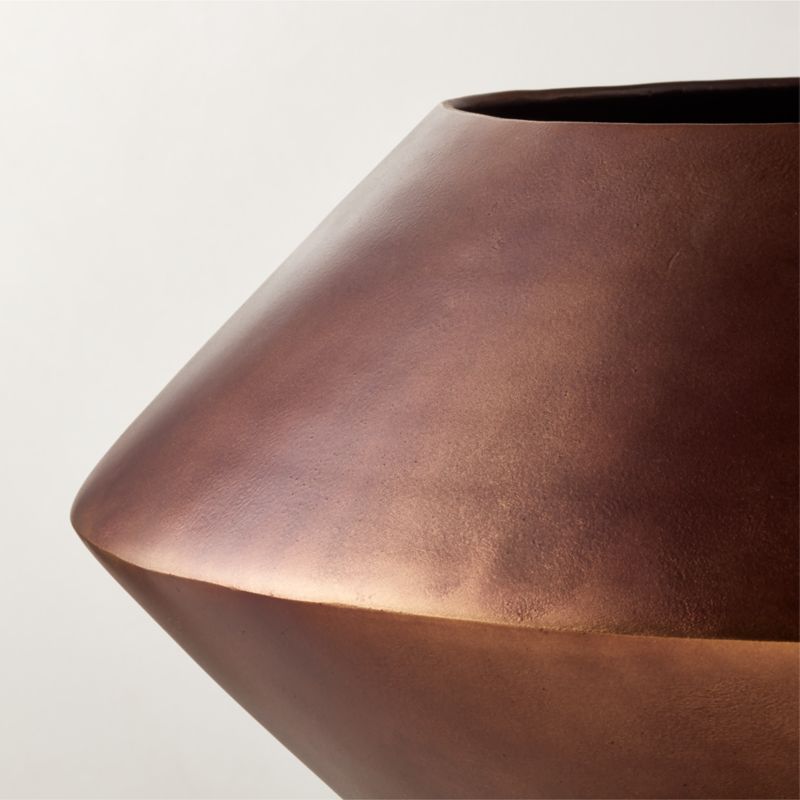 Tonty Brass Blackened Metal Indoor Planter Short - image 3 of 5