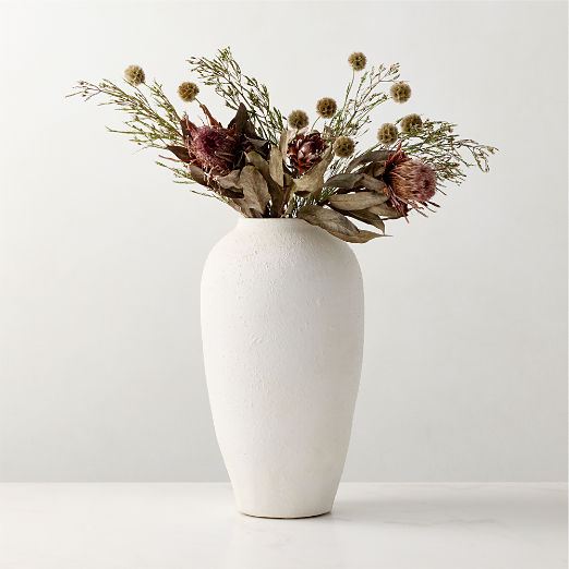 Torino Textured White Vase