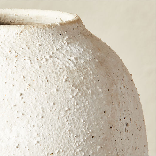 Torino Textured White Vase