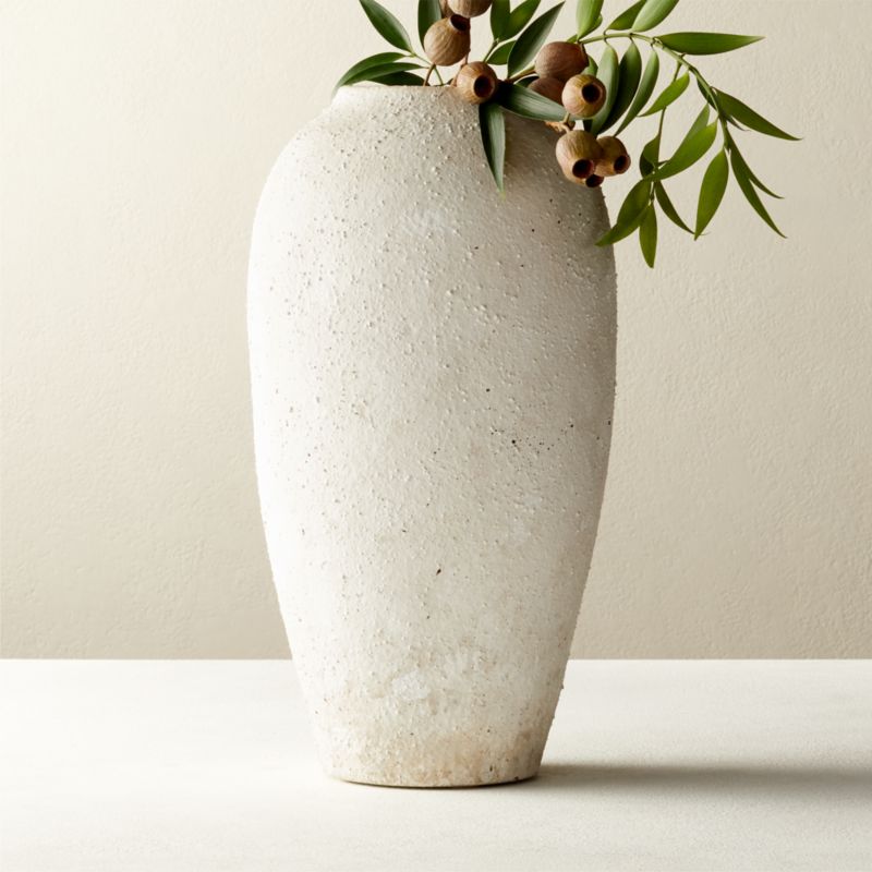 Torino Textured White Vase - image 0 of 19