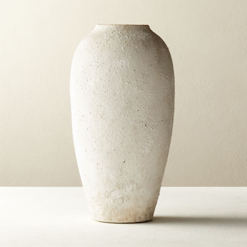 Valo Modern Matte White Ceramic Vase + Reviews