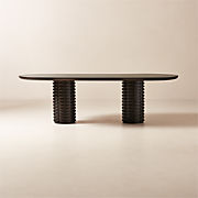 Toron 100" Oval Mahogany Wood Dining Table