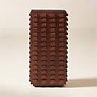 Toron Dark Brown Acacia Wood Tall Pedestal Table