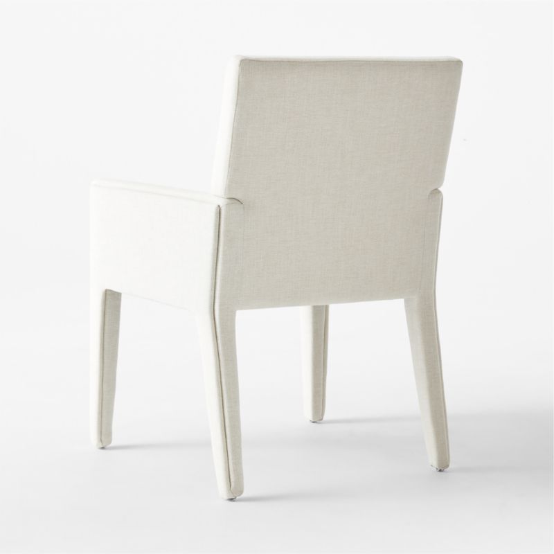 Torrey Ivory White Performance Fabric Dining Armchair - image 10 of 12