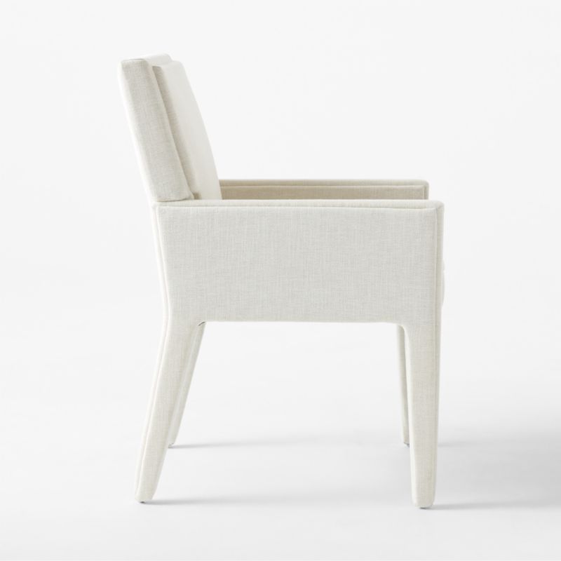 Torrey Ivory White Performance Fabric Dining Armchair - image 9 of 12