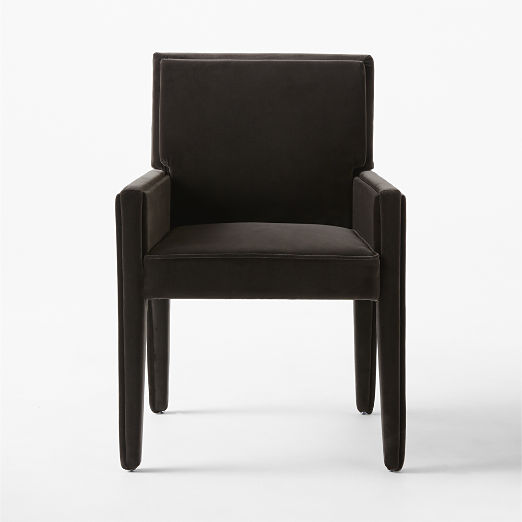 Torrey Mink Brown Upholstered Dining Armchair