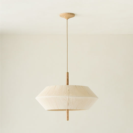 Totora Oak Pendant Light