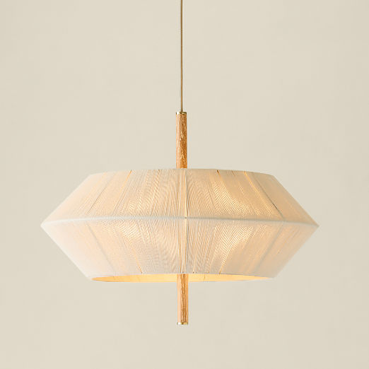 Totora Natural Oak Pendant Light