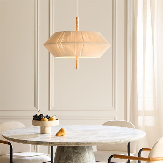 Totora Natural Oak Pendant Light